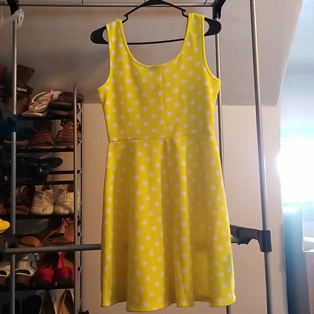 Polka dot mini dress